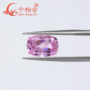 Fat Rectangular Shape Natural Cut Cherry Blossom Pink Lab Grown Sapphire with Visible Inclusions for DIY Jewelry Accessories Jewelry Making