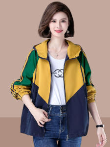 เสื้อแจ็คเก็ตผู้หญิงฤดูใบไม้ร่วง/ฤดูหนาว 2023 ทรงหลวม แขนยาว ปกติ โพลีเอสเตอร์ 100% เสื้อคลุมกันหนาวแบบลำลอง