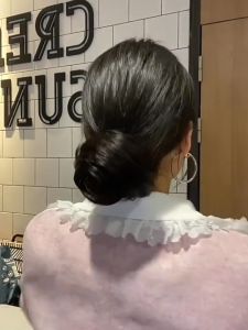 Tóc giả búi tròn co dãn B11 😍FREESHIP😍 búi tóc giả kẹp ôm co dãn búi tóc thời trang tóc giả nữ thời trang