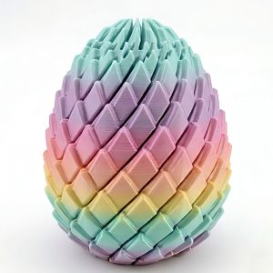 7.5/5.5CM Twisted Dragon Egg Toy 3D Printed Spiral Stress Relief Sensory Toy Anxiety Relief Balls Model Stress-Relief Desk Gifts