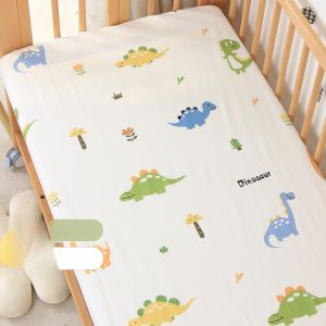Pure Cotton Baby Bed Canopy Summer Childrens Patchwork Bedding Set Infant Bedding Cover Soft Fabric Toddler Bedding Accessories