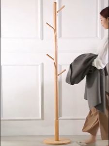 Stand Hanger Kayu/Stand Hanger/Gantungan Topi Multifungsi/Gantungan Tas Dan Topi /Rak mantel kayu