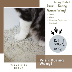 Pasir Kucing Butiran Gumpal Wangi Repack 1000 Gr