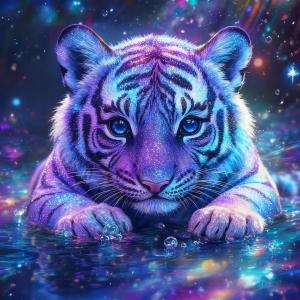 Huacan New Arrivals 2025 Diamond Painting Tiger Diamond Mosaic Animal Art Decorative Paintings