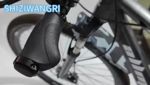 Bicycle Handlebar Grips TPR Ergonomic Rubber Handle Non-Slip Shock Absorption Mountain Bike Handlebar Cover Double Side Lock On