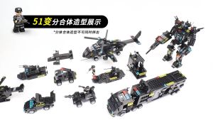 พร้อมส่งในไทย ตัวต่อ ตำรวจ ทหาร หุ่นยนต์ รถถัง ของเล่นเด็ก ของเล่นเสริมสร้างพัฒนาการและสมาธิเด็ก