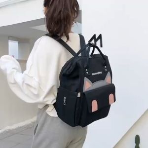 TAS BAYI 6020 - RANSEL BAYI “MOMMYBABY KUCING” TAS PERLENGKAPAN BAYI TRAVEL BAYI MULTIFUNGSI TAS DIAPER POPOK BAYI - F1