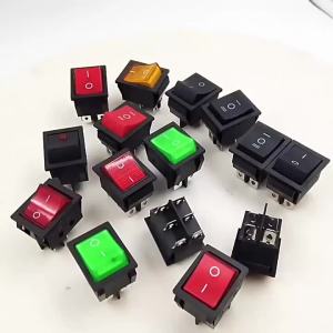 【1PCS KCD4 Rocker Switch Black DPDT ON/OFF/ON 6 PIN 16A/250VAC 20A/125VAC】