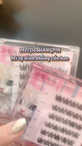 Mi Giả Sẵn Keo Dạng Cụm Nhiều Mẫu Tự Nhiên Đa Dạng Lông Mi Tự Dính Không Cần Keo Sợi Mi Cong Mềm Tạo Hiệu Ứng Mắt To Tròn