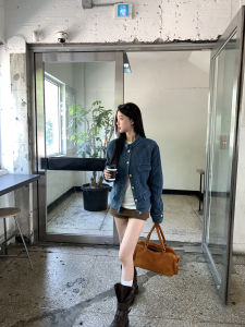 New 2026 Tweed Style Denim Jacket