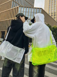 Large Capacity Summer Travel Beach Jelly Bag Swimming Fitness Bag Waterproof Transparent PVC for Men And Women Casual Leisure