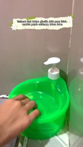 Tempat Sabun Cair Cuci Piring 1 Liter / Dispenser Sabun Cuci Piring Free Spons / Wadah Sabun Cair 2in1 Kotak Sabun Tempat Sabun Cuci Piring Pump Terlaris