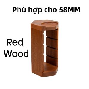 Bột Cà Phê Bằng Gỗ Bát Kệ Chứa Đồ Với 58 Mm Portafilter Giỏ Lọc Đỡ Có Thể Tái Sử Dụng Bộ Lọc Cà Phê/Giá Nhỏ Giọt