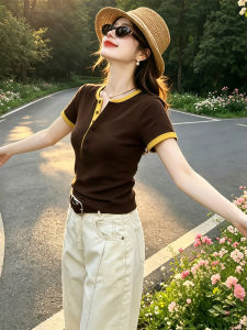 PEIXI | Korean Elegant Design Short Sleeve T-Shirt