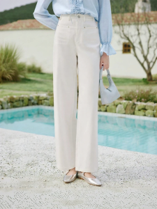 XIANGYING | Autumn New Tencel Cotton Slender Straight Leg Trousers