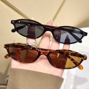 2PCS Retro Fashion Oval Small Frame Sunglasses Set UV Protective Womens Sunglasses Holiday Gift Party Beach Outdoor Camping