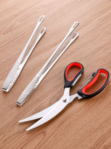 ก้านกัดต้มยำเนื้อสแตนเลส 304 ขนาดใหญ่ ก้านกัดย่างสไตล์เกาหลี ก้านกัดขนมปัง ใช้ในครัวเรือน ขนาดใหญ่ ใช้ในชีวิตประจำวัน