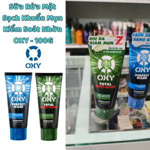 Kem Rửa Mặt Oxy Sạch Khuẩn Mụn Kiểm Soát Nhờn 100gsản phẩm giúp làm sạch sâu da mặt hiệu quả Chính hãng.