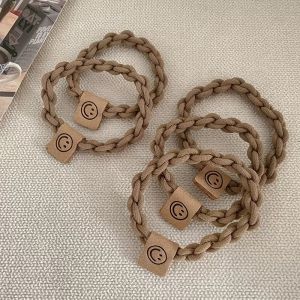 New 2025 Womens Thickened Elastic Hair Ties Simple Korean Style High Elasticity Durable Twist Hair Bands for Head And Ponytail