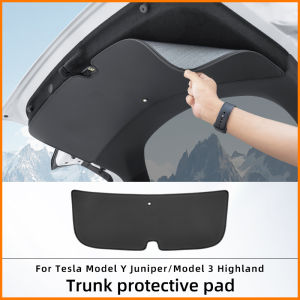 For Tesla Model Y Juniper Model 3 Highland trunk tailgate protection pad  rear trunk door leather  anti fouling protection pad