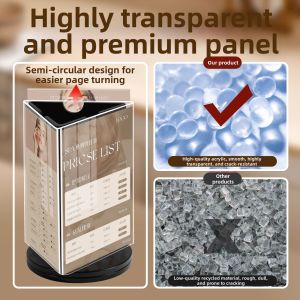 NUOXUNDE | High-Quality Acrylic Rotating Display Stand A4 Size
