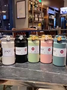 Bình giữ nhiệt INFINITE 1200ml Inox 316 cao cấp nắp bật tiện dụng có quai xách thiết kế trẻ trung