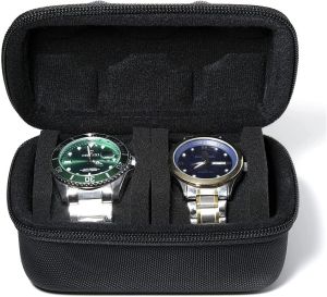 2-10 Slots Watch Box Organizer Watch Travel Zipper Storage Box Portable Watch Display Storage Case Fits All Smart Wristwatches