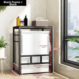 ZUOLEJIA | Stackable Over Dryer Dual-Layer Home Use Balcony Rack