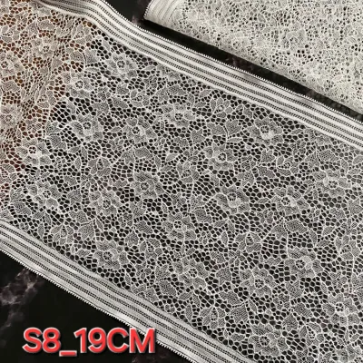 (2 MÉT) REN THUN TẤM CÓ CO GIÃN MÀU TRẮNG MAY NỘI Y BẢN RỘNG 13_24CM