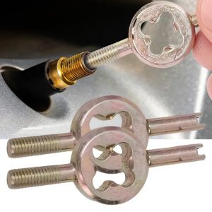 2PCS Car Valve Core Wrench Double American Spool Head Installation Tool Universal Deflation Needle Car Valve Core Removal Screwdriver