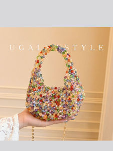 UGALS | French Luxury Handmade Beaded Pearl Small Bag
