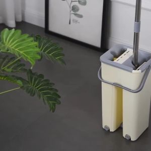 ไม้ถูพื้นแบบรีดน้ำ ไม้ถูพื้น ไม้ม๊อบพร้อมถังรีดน้ำ ซักน้ำและรีดน้ำในตัวเดียว ใช้ง่ายสะดวกสุดๆ พร้อมส่ง