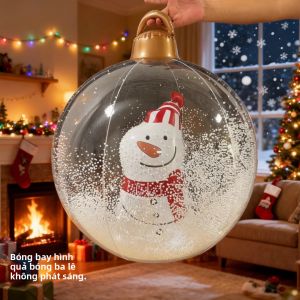 Quả Bóng Giáng Sinh Bơm Hơi Kiểu Giáng Sinh Trang Trí Sân Vườn Ngoài Trời Đồ Dùng Tiệc Tùng Lễ Hội 60cm Trang Trí Năm Mới 2025-2026