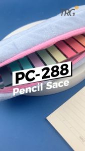 TRG Soft Pouch Zipper Pencil Case PC-288 - Tempat Kotak Pensil Bulu Lembut Alat Tulis TRG