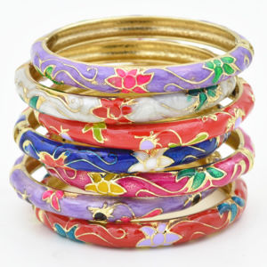 Beijing Specialty Jewelry Tang Bohemian Blue And White Bracelet Peony Flower Womens Style Foreigner Friendly Gift