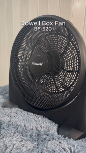 Dowell 20" Box Fan 5 leaf blade with pure copper motor and thermal fuse protection | BF-520