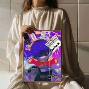 BILIBILI | Hot Game O-Omori Anime Posters Sticky Whitepaper Sticker DIY Room Bar Cafe Kawaii Room Decor
