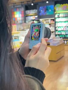 Famue | Máy Ảnh Kỹ Thuật Số 4K Kích Thước Nhỏ Gọn Có Zoom Dành Cho Trẻ Em Và Người Lớn Máy Quay Video CCD Mô Phỏng Giáo Dục Màn Hình Cảm Ứng 6400 MegaPixel Hiệu Quả