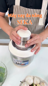 Máy Xay Thịt 2 Cối SEKA SK2289 dung tích 2L/06L thiết kế 4 - 6 lưỡi dao sắc bén Công suất mạnh 500W –bảo hành 12 tháng