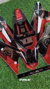 STICKER DECAL SIMPLE CRF 450 FULL BODY CHROME BEBAS REQUEST