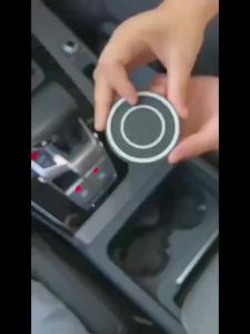 2pcs Non-slip Car Water Cup Pad For Tesla And SUV Sedan Rubber Mat For Bottle Holder Coaster Auto Interior Anti-skid Cup Holders