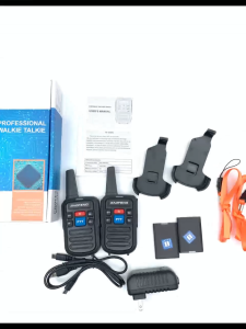 Baofeng BF-C50 Mini Walkie Talkie Set Of 2 Portable Ultra Thin Two Way Radio 5W High Power 16Channels UHF Radio 400-470MHz COD