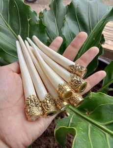 ONCE TULANG SAPI BULAT DILENGKAPI ALPAKAH MAHKOTA PANJANG BERVARIASI BONUS TASBIH 33 SUPER