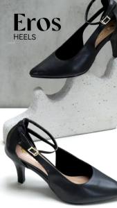 Alivelovearts Eros Heels 7cm  Sepatu Pantofel  Kerja Kantor Hak Runcing Wanita Kekinian