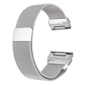 22 26mm Quick Fit Milanese Watch Strap With Magnetic Buckle for Garmin Fenix 8 7 7XPro Fenix 6 Fenix 5 EPIX2 Metal Bracelet Band