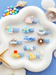 Kẹp Tóc Dễ Thương Hoạt Hình Động Vật Biển Ngọc Trai Vỏ Sò Cho Trẻ Em Kẹp Tóc Toàn Bộ Tóc Mái Dọc Kẹp Tóc Phụ Kiện Tóc Thời Trang