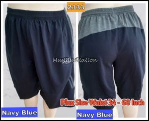 MBS Plus Size Waist 34 - 60 Inch Extra Biggest Size 3/4 Sport Short Pants 3 Suku Seluar Pendek Saiz Besar (Kain Tebal)