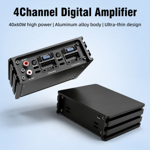 RYSJM | 4x60W Way Class Audio Speaker Amplifier 4 Channel Car Digital Power Amp Non-Destructive DSP Lossless For Android Large Screen