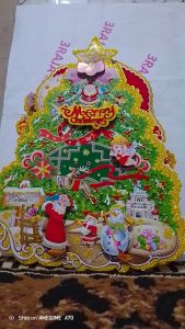 Stiker Natal Tempel Pintu & Jendela: Dekorasi Aksesoris Natal