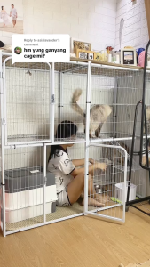 Greenpets Cat Cage Multi-Level Cat House heavy duty 3Layer pet cage Big Size Large Platform Cat Villa Spacious Vitality Activity Space for cats